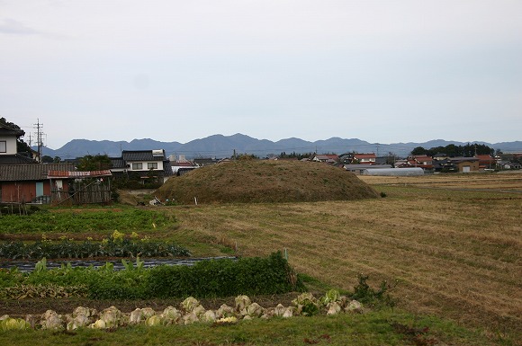 小丸子山古墳　南から（2004年1月18日撮影）