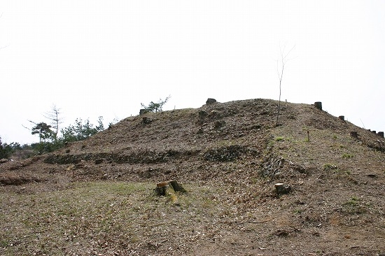 西谷3号墓（北東から、2004年3月27日撮影）