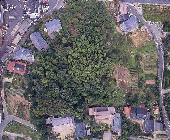 山代二子塚空撮写真