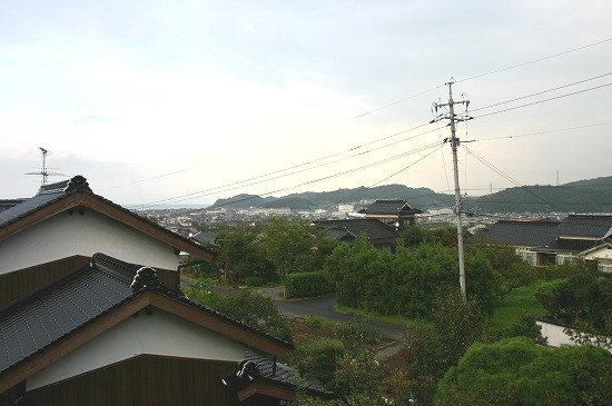 周布古墳からのながめ（2004年9月17日撮影）