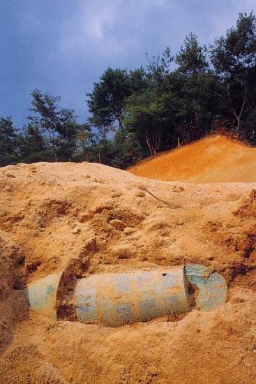 発見時の加茂岩倉遺跡