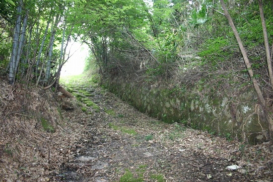 銀山街道・沖泊道（松山・2005年8月15日撮影）