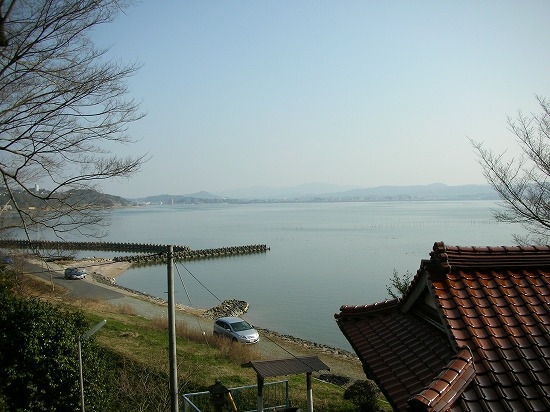 満願寺から見た宍道湖（2006年1月29日撮影）