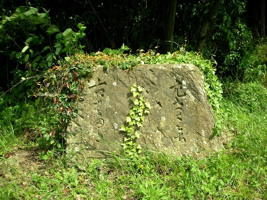 林の道標（2006年5月20日撮影）