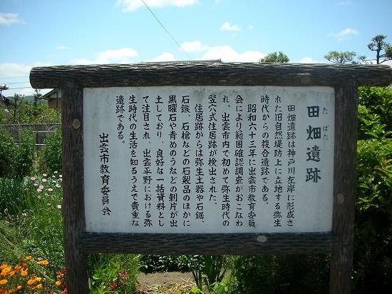 田畑遺跡（2007年6月７日撮影）