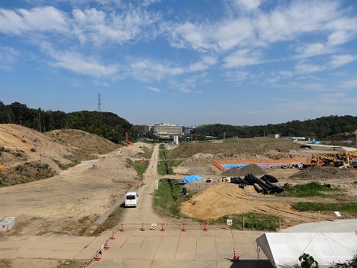 杉沢遺跡からの眺め（2013.9.21）