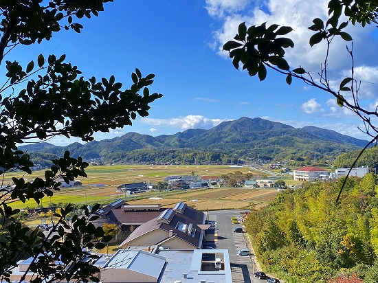 堀部1号墳からの眺め（2022.11.6）