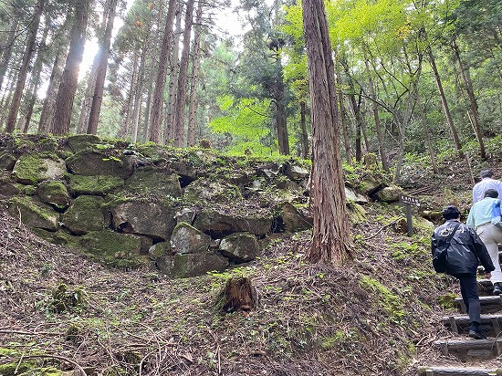 三沢城・大手門石垣（2023.10.19）