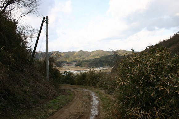 志谷奥遺跡からの眺め（2004年2月8日撮影）
