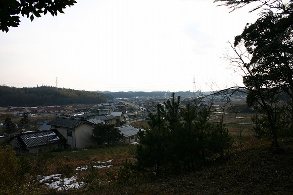 薄井原古墳からの眺望（2004年1月31日撮影）
