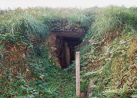 妙蓮寺山古墳　横穴式石室開口部（1999年11月撮影）