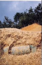 加茂岩倉遺跡　銅鐸出土状態