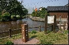 高瀬川・間府川起点（2004年7月24日撮影）
