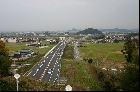 塩津山1号墓から安来平野を見る（2004年11月20日撮影）